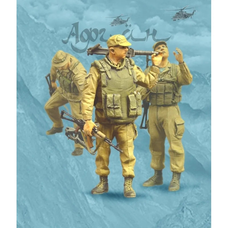 1/35 Modern Tactical Soldiers (3 ), 3 Figures, Resin Model Figure Kit, Unassembled and Unpainted