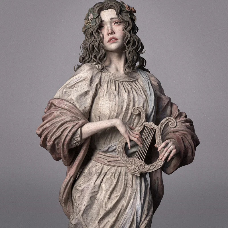 75mm Classical Female, Resin Model Bust Kit, Fantasy Theme, Unassembled and Unpainted