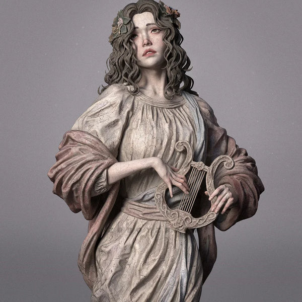 75mm Classical Female, Resin Model Bust Kit, Fantasy Theme, Unassembled and Unpainted