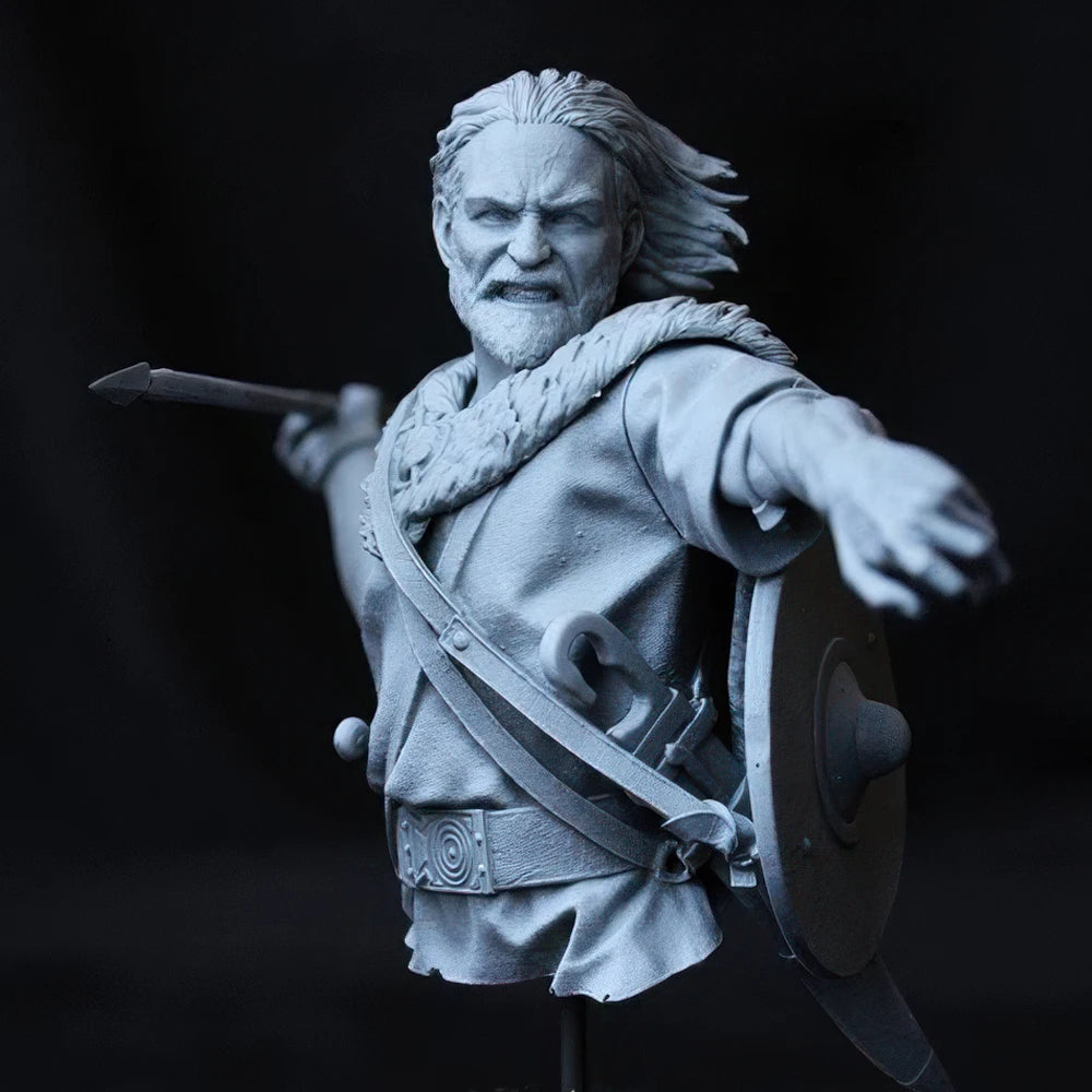 1/10 Ancient Lusitanian Warrior Viriatus, Resin Model Bust Kit, Unassembled and Unpainted