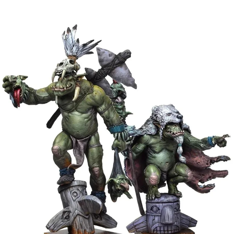 1/24 Orc Priest Warrior, Resin Model Figure Kit, Fantasy Theme, Unassembled and Unpainted