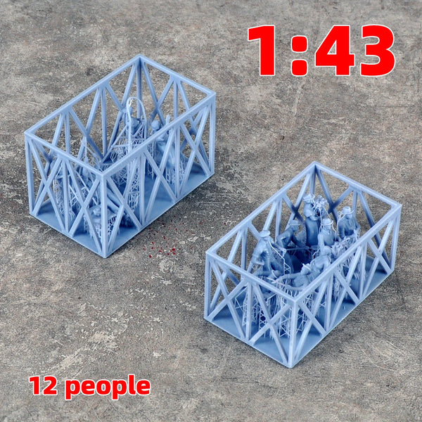 1/35 Civilian Workers & Gardeners, 25 Figures, Resin Model Figure Kit, Historical Theme, Unassembled and Unpainted