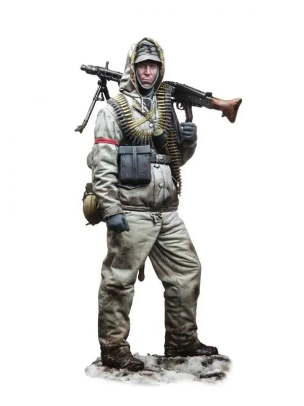 1/16 Modern Soldier with RPG and Ammo Belt, Resin Model Figure Kit, Unassembled and Unpainted