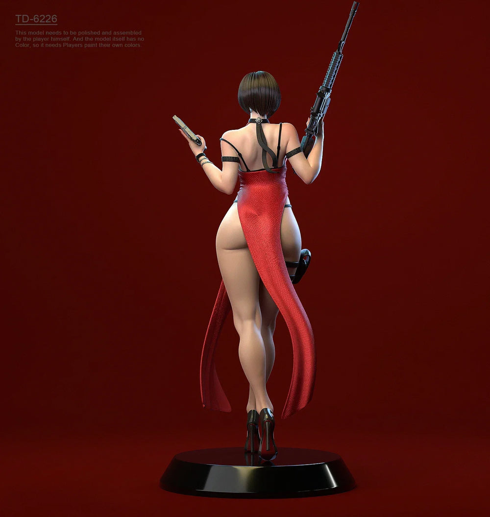 90mm Female Operative, Resin Model Figure Kit, Unassembled and Unpainted