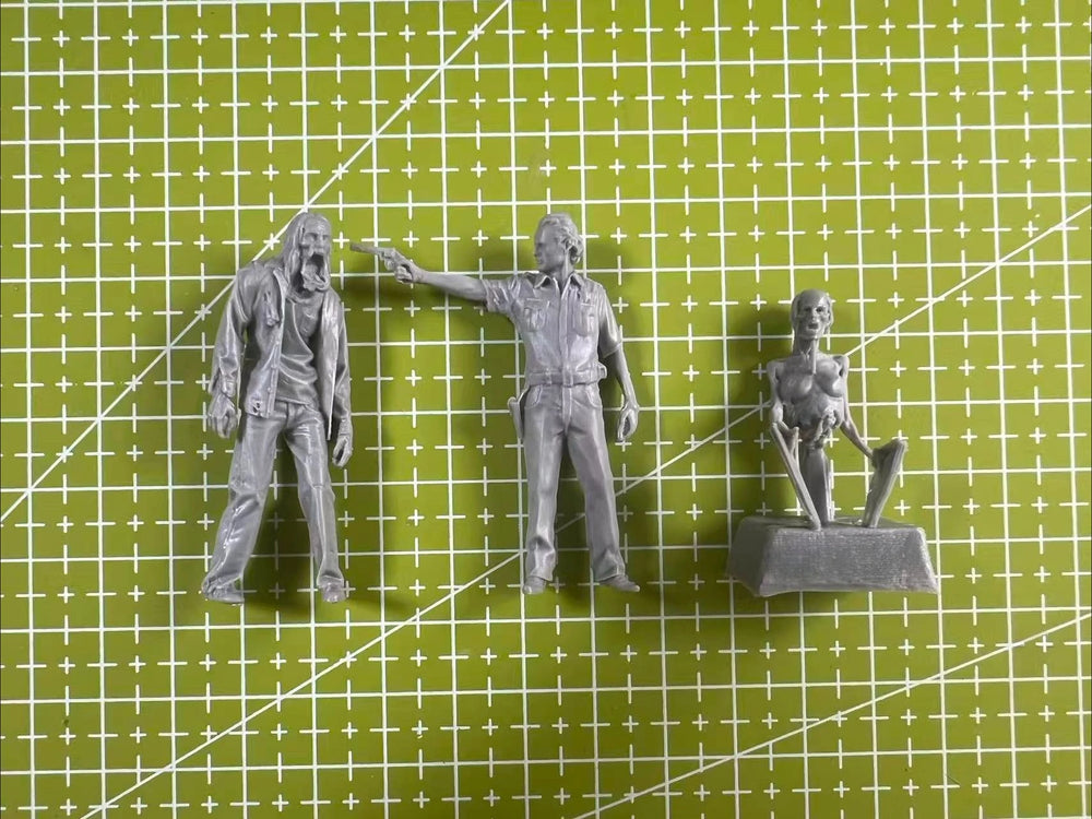 75mm Modern Walking Dead Zombies, 8 Figures, Resin Model Figure Kit, Unassembled and Unpainted