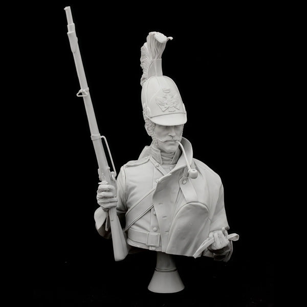 1/10 Napoleonic Dragoon, Resin Model Bust Kit, Unassembled and Unpainted