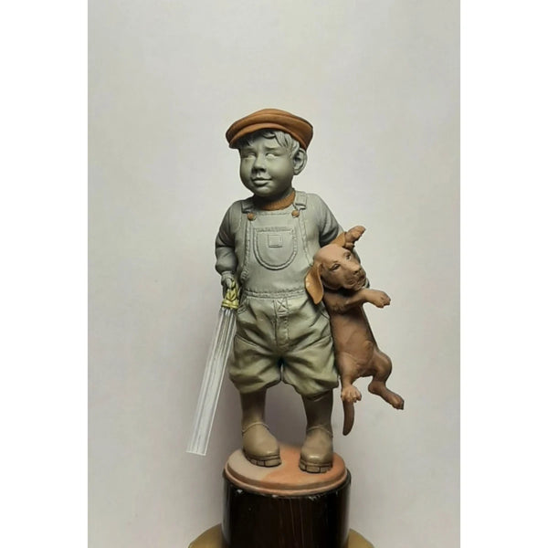 1/10 Young Hunter, Resin Model Figure Kit, Historical Theme, Unassembled and Unpainted