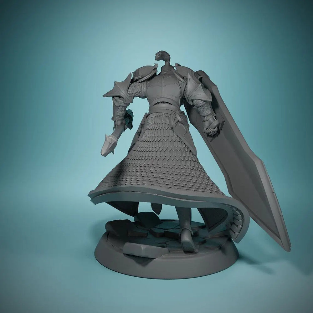 56mm Elven Guard Warrior, Resin Model Figure Kit, Fantasy Theme, Unassembled and Unpainted