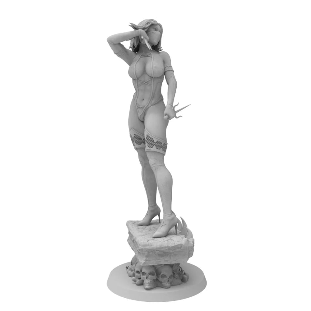 75mm Sci-Fi Warrior, Resin Model Figure Kit, Fantasy Theme, Unassembled and Unpainted