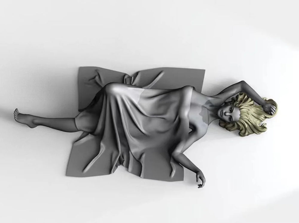 1/24 Sleeping Beauty, 2 Figures, Resin Model Figure Kit, Fantasy Theme, Unassembled and Unpainted