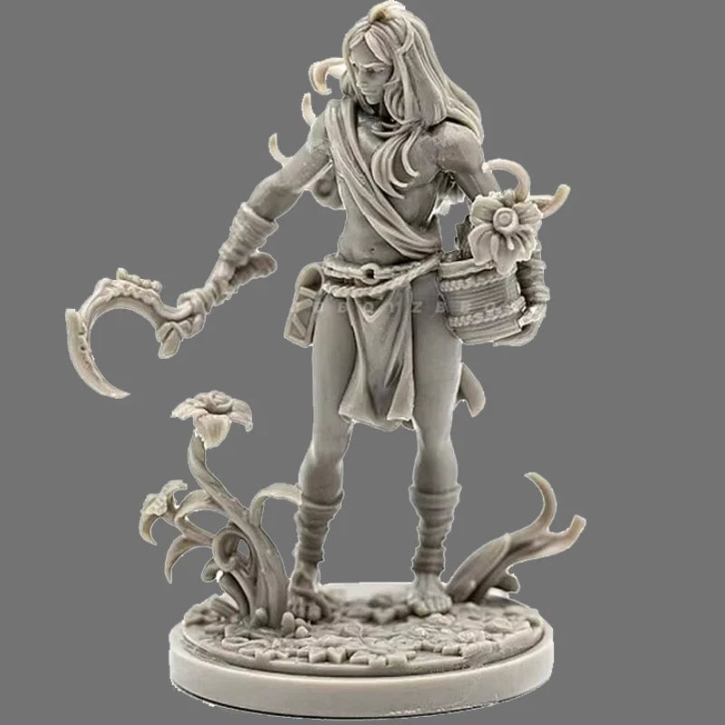 38mm Warrior Princess, Resin Model Figure Kit, Fantasy Theme, Unassembled and Unpainted
