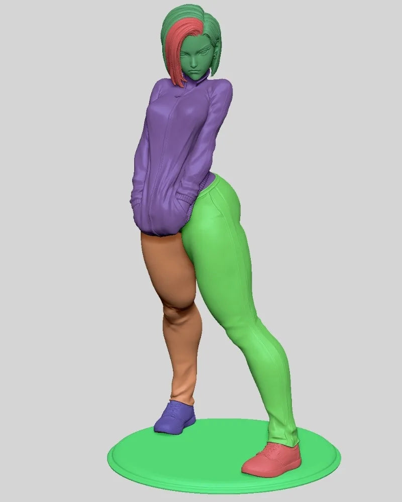 1/24 Girl in Athletic Wear, Resin Model Figure Kit, Anime Theme, Unassembled and Unpainted