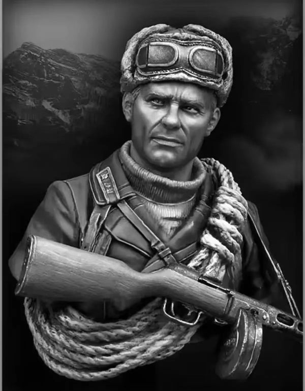 1/10 WWII Pilot, Resin Model Figure Kit, Unassembled and Unpainted