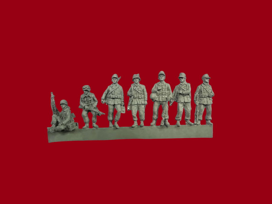 Vietnam War US Infantry Squad 1/72 Scale Resin Figure Set - resin model view 2
