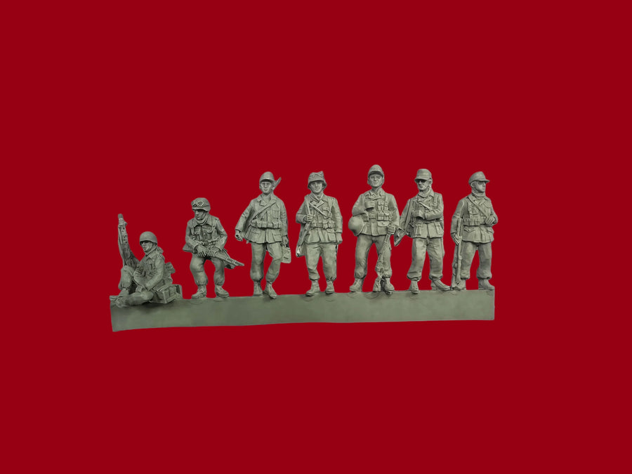 Vietnam War US Infantry Squad 1/72 Scale Resin Figure Set - unpainted resin model kit
