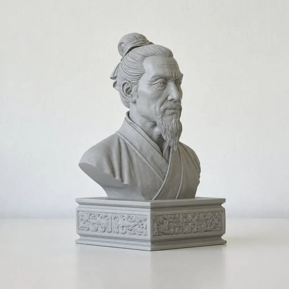 120mm Ancient Mozi, Resin Model Bust Kit, Unassembled and Unpainted