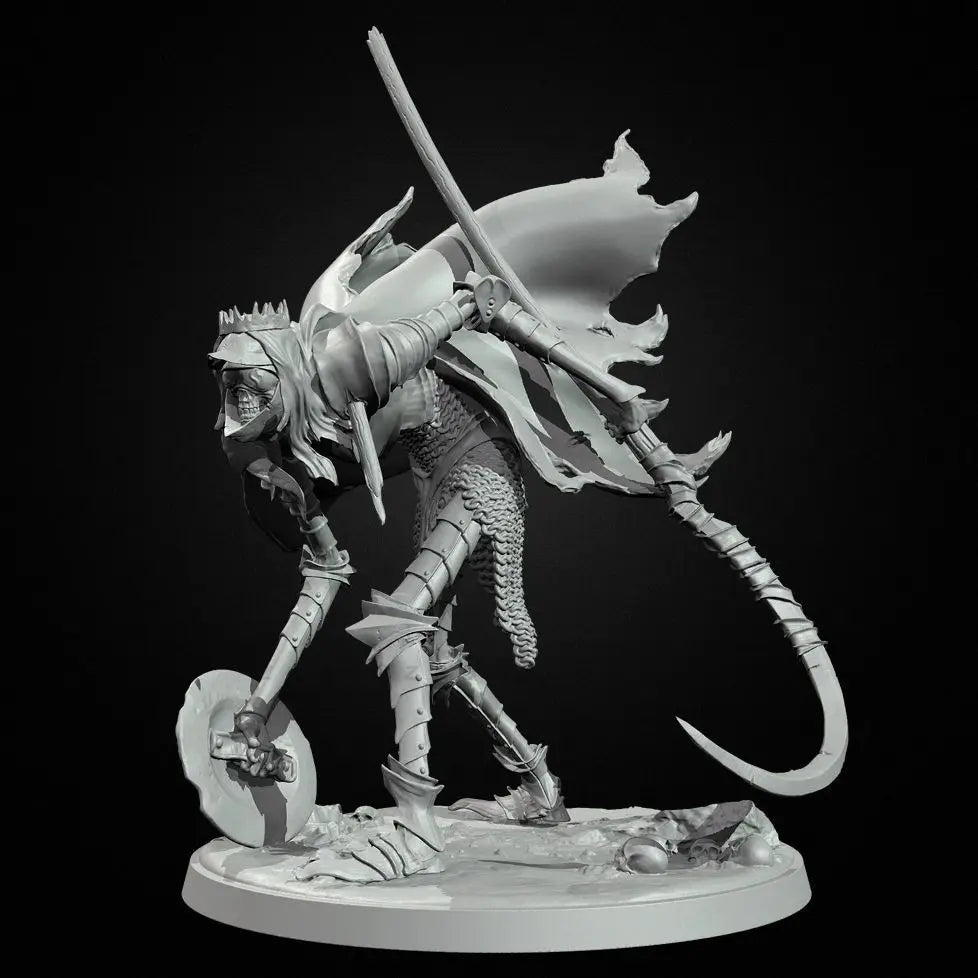 75mm Demonic Dragon, Resin Model Figure Kit, Fantasy Theme, Unassembled and Unpainted