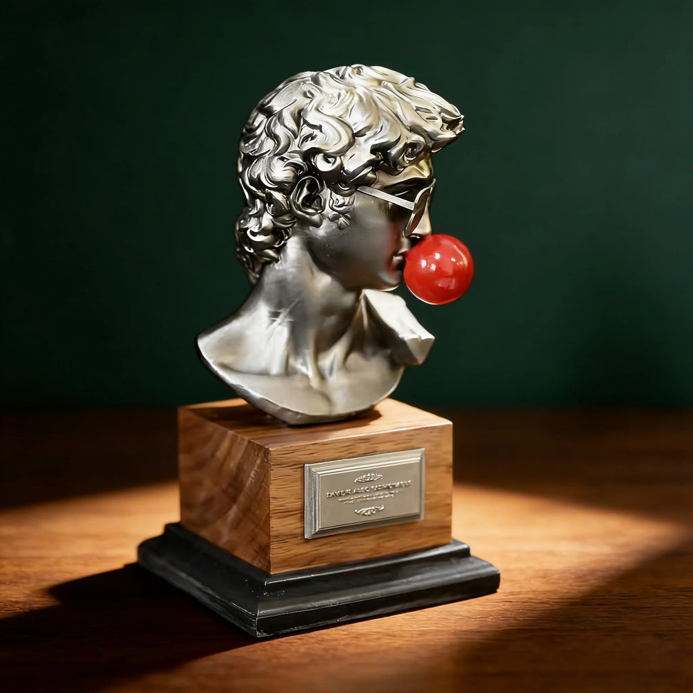 100mm David, Resin Model Bust Kit, Mythology Theme, Unassembled and Unpainted