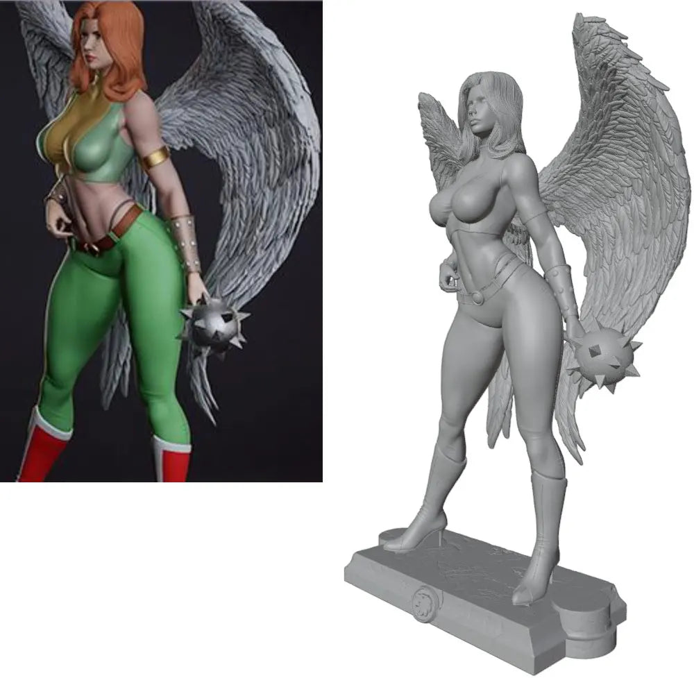 1/24 Winged Angel Demon, Resin Model Figure Kit, Fantasy Theme, Unassembled and Unpainted