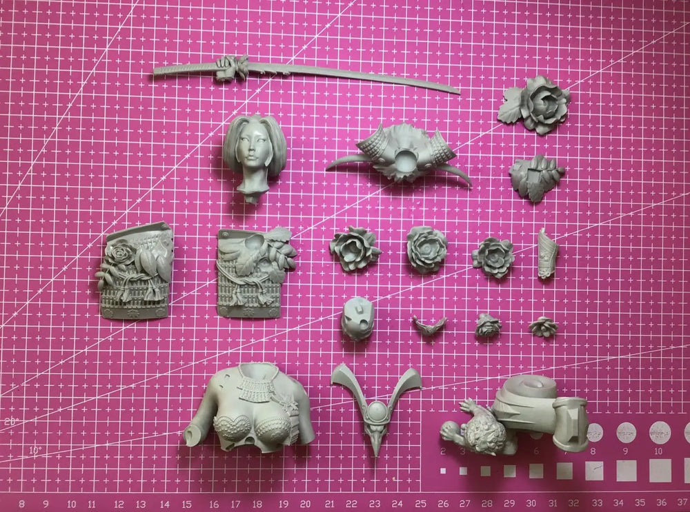 1/9 Baroque Female, Resin Model Bust Kit, Fantasy Theme, Unassembled and Unpainted