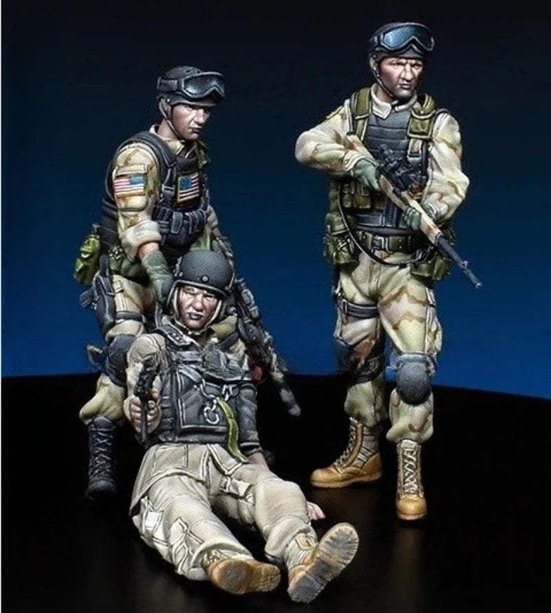 1/35 Modern Special Operations, 3 Figures, Resin Model Figure Kit, Unassembled and Unpainted