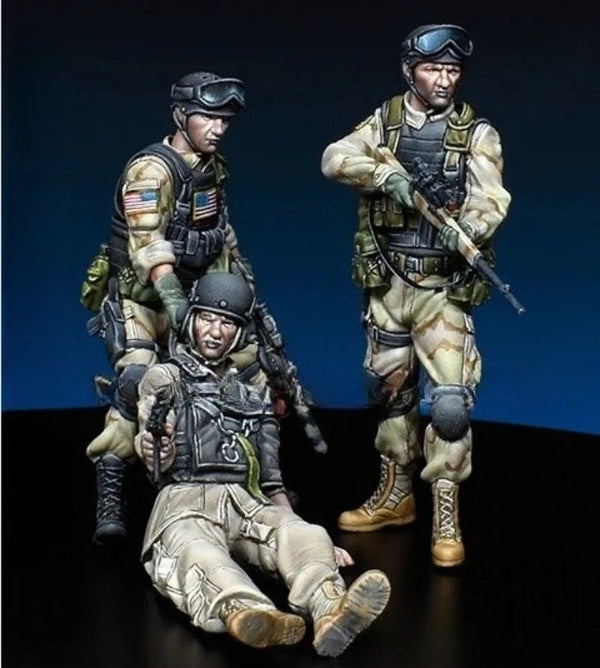 1/35 Modern Special Operations, 3 Figures, Resin Model Figure Kit, Unassembled and Unpainted