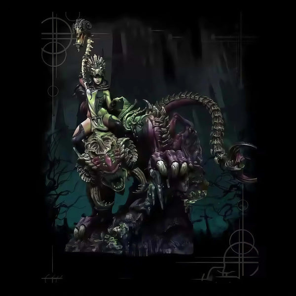 1/24 Orc & Woman, 2 Figures, Resin Model Figure Kit, Fantasy Theme, Unassembled and Unpainted