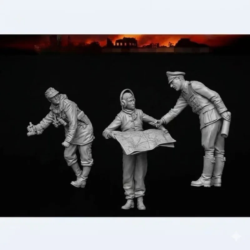 WWII German Tank Crew — 1/35 Resin Figure Set