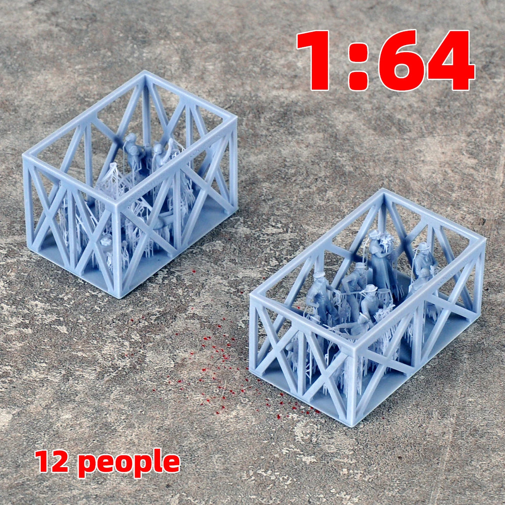 1/35 Civilian Workers & Gardeners, 25 Figures, Resin Model Figure Kit, Historical Theme, Unassembled and Unpainted