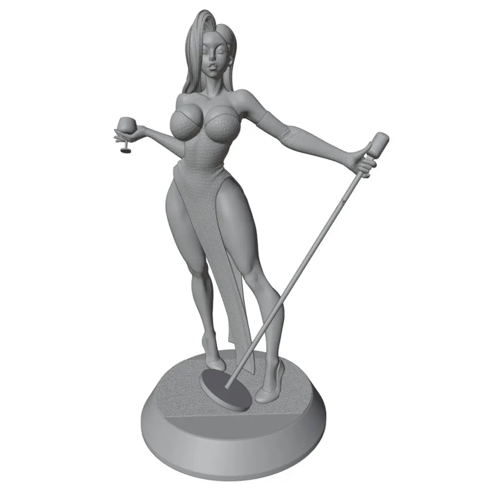 1/24 Fantasy Warrior Pin-up, Resin Model Figure Kit, Unassembled and Unpainted