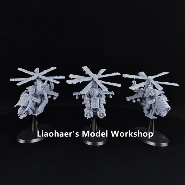 28mm Ork Deffkoptas, Resin Model Vehicle Kit, Fantasy Theme, Unassembled and Unpainted