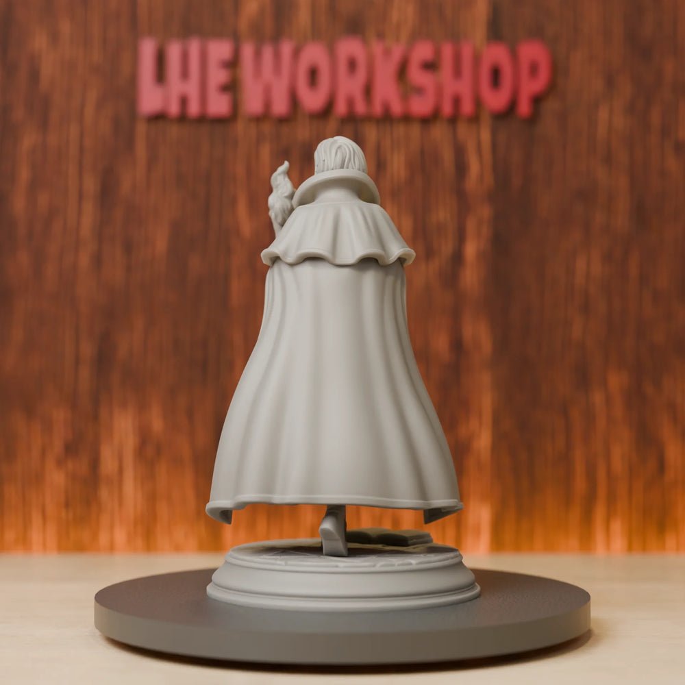 75mm Gothic Female Sorceress, Resin Model Figure Kit, Fantasy Theme, Unassembled and Unpainted