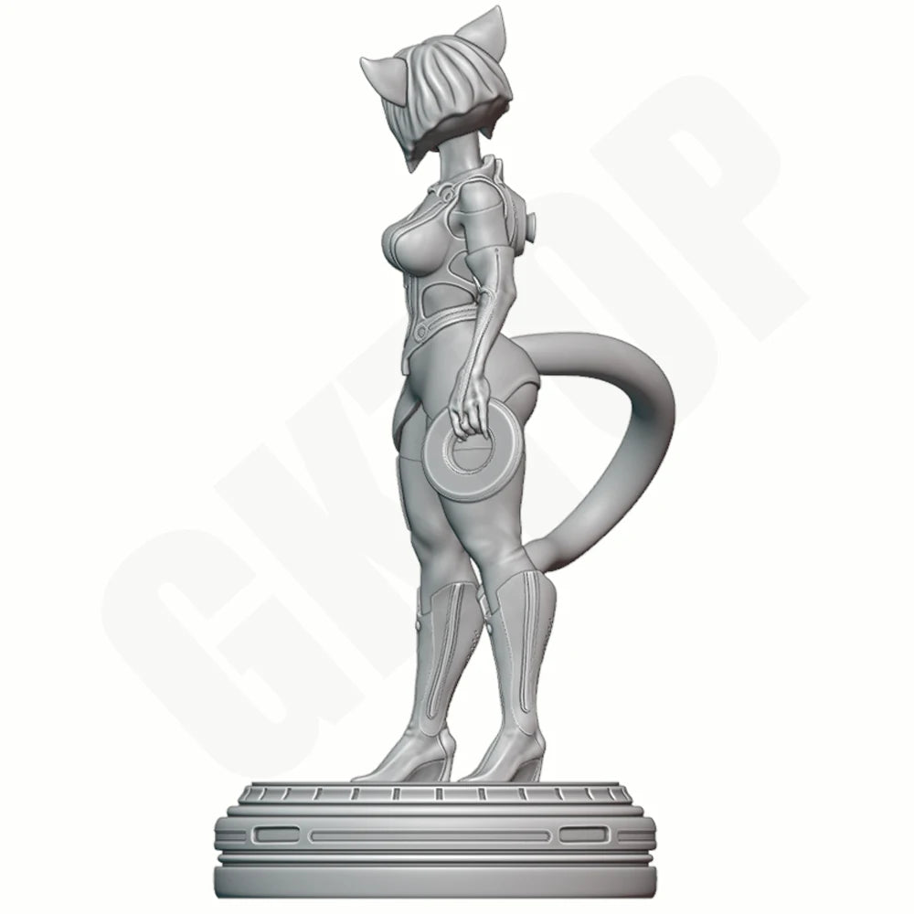 1/24 Quorra Cat-Girl, Resin Model Figure Kit, Anime Theme, Unassembled and Unpainted