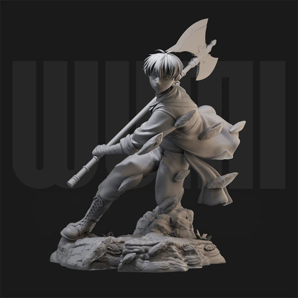 1/18 Fantasy Warriors, 3 Figures, Resin Model Figure Kit, Anime Theme, Unassembled and Unpainted