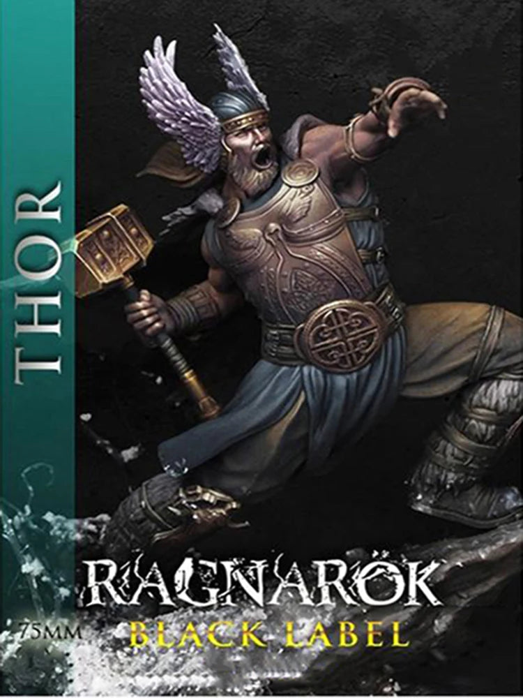 75mm Medieval Norse Warrior, Resin Model Figure Kit, Unassembled and Unpainted