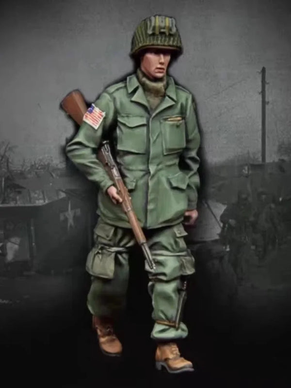 1/35 WWII Allied Soldier Combat Uniform, Resin Model Figure Kit, Unassembled and Unpainted