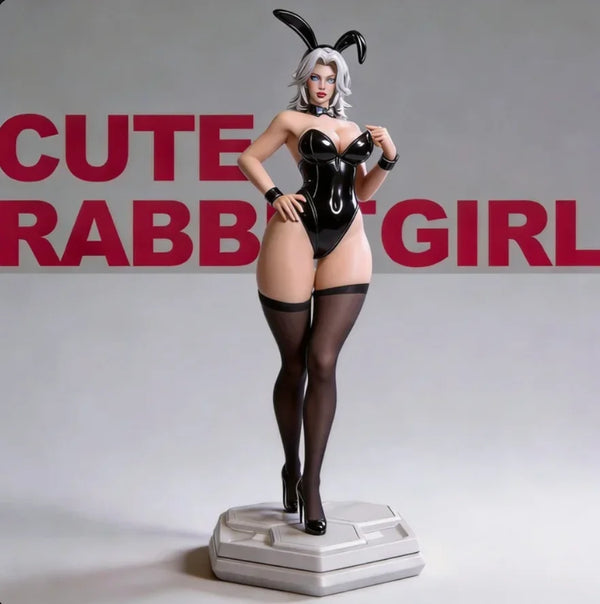 75mm Bunny Girl Pin-up, Resin Model Figure Kit, Unassembled and Unpainted
