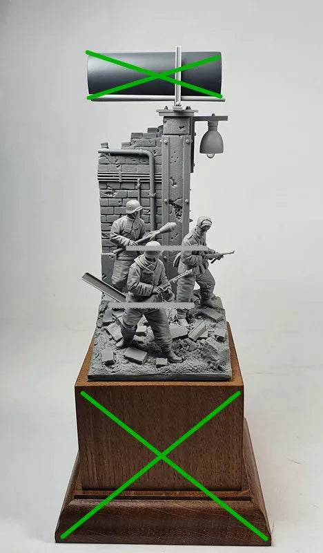 1/35 WWI Trench Combat, 5 Figures, Resin Model Diorama Kit, Unassembled and Unpainted