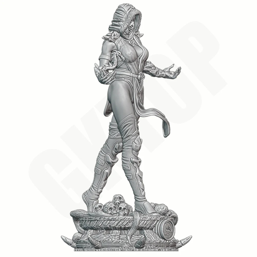 1/24 Female Ninja, Resin Model Figure Kit, Fantasy Theme, Unassembled and Unpainted