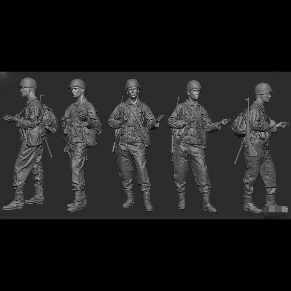 1/35 Cold War Czechoslovak Soldiers, 14 Figures, Resin Model Figure Kit, Unassembled and Unpainted