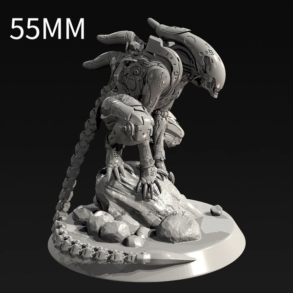 90mm Alien Mechanical Creature, Resin Model Figure Kit, Sci-Fi Theme, Unassembled and Unpainted