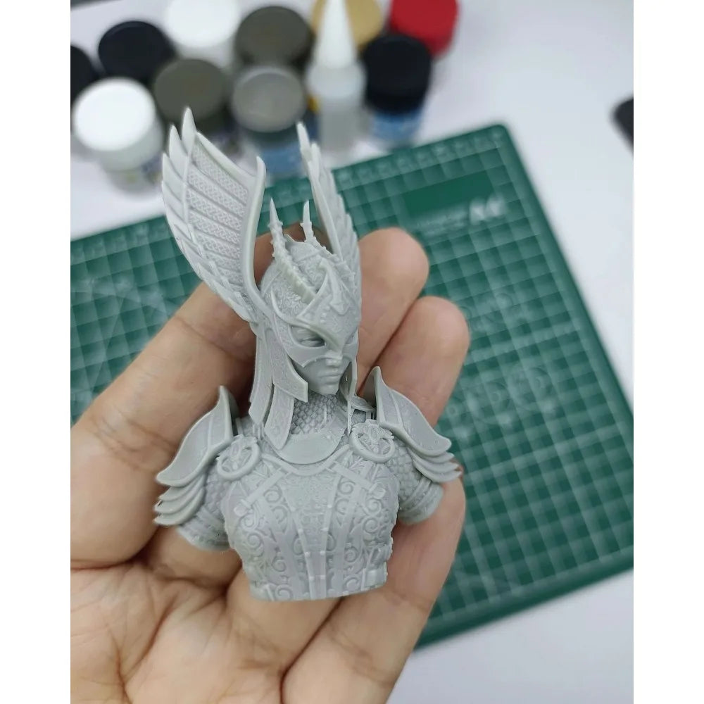 70mm Female Warrior, Resin Model Bust Kit, Fantasy Theme, Unassembled and Unpainted