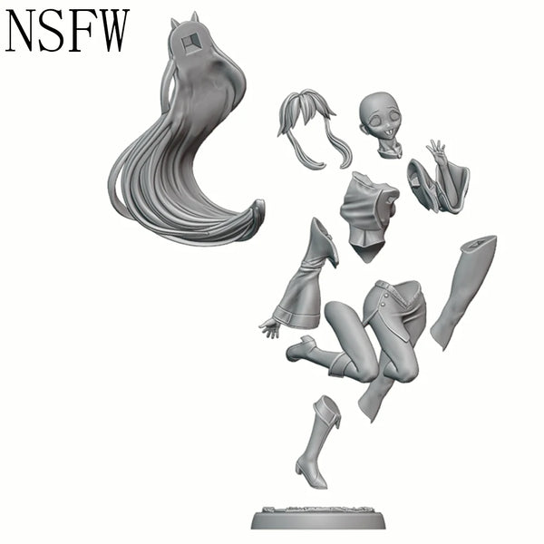 1/24 Character Dynamic Pose, Resin Model Figure Kit, Anime Theme, Unassembled and Unpainted