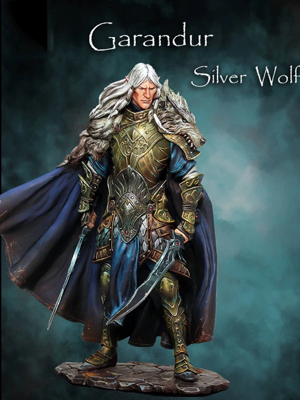 1/24 Medieval Fantasy Warrior, Resin Model Figure Kit, Fantasy Theme, Unassembled and Unpainted