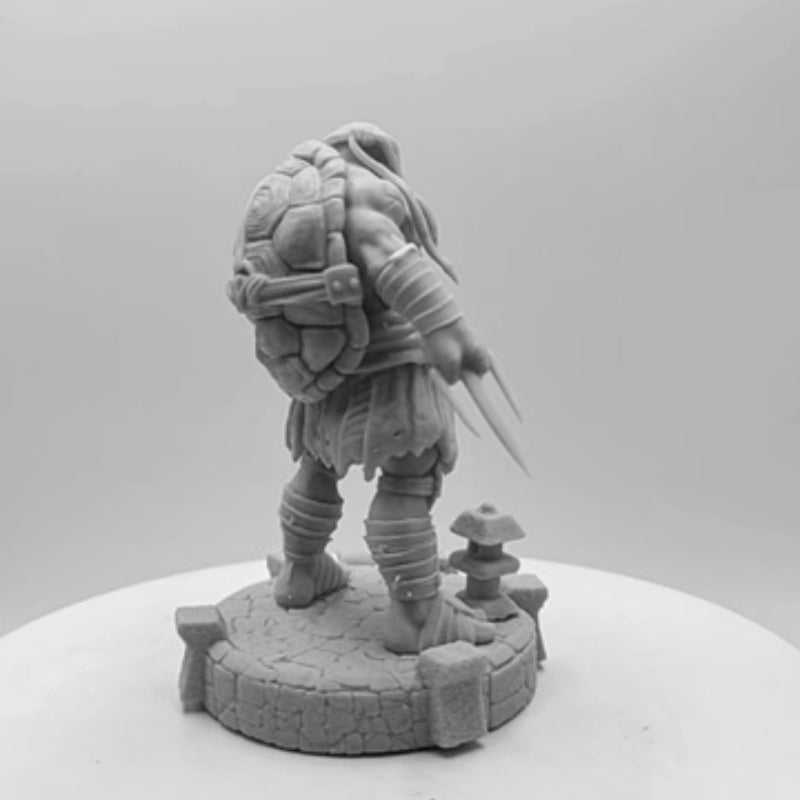 1/24 Warrior Turtle Ninja, Resin Model Figure Kit, Fantasy Theme, Unassembled and Unpainted
