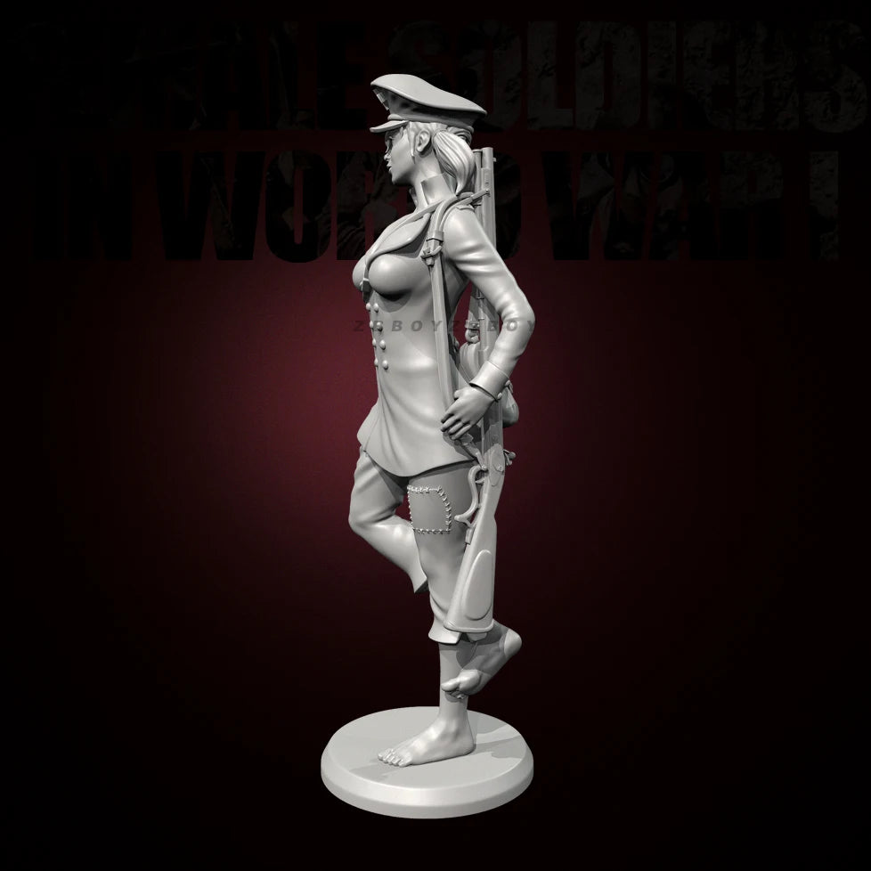 75mm Historical Female, Resin Model Figure Kit, Fantasy Theme, Unassembled and Unpainted