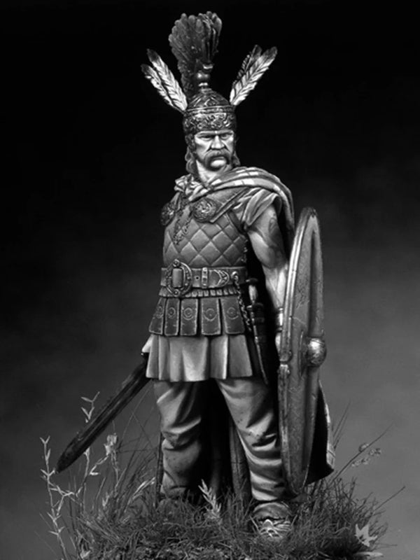 75mm Ancient Warrior Chieftain, Resin Model Figure Kit, Unassembled and Unpainted