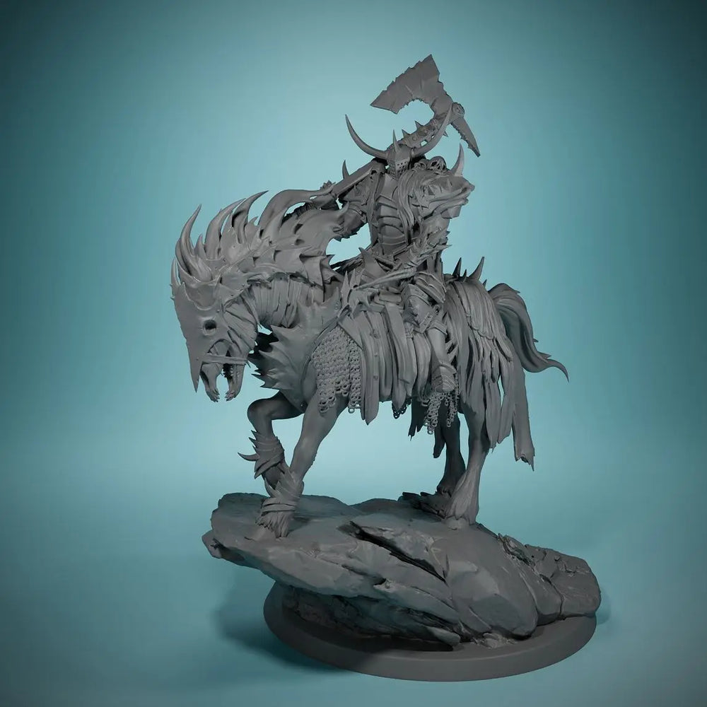 80mm Death Knight, Resin Model Figure Kit, Fantasy Theme, Unassembled and Unpainted