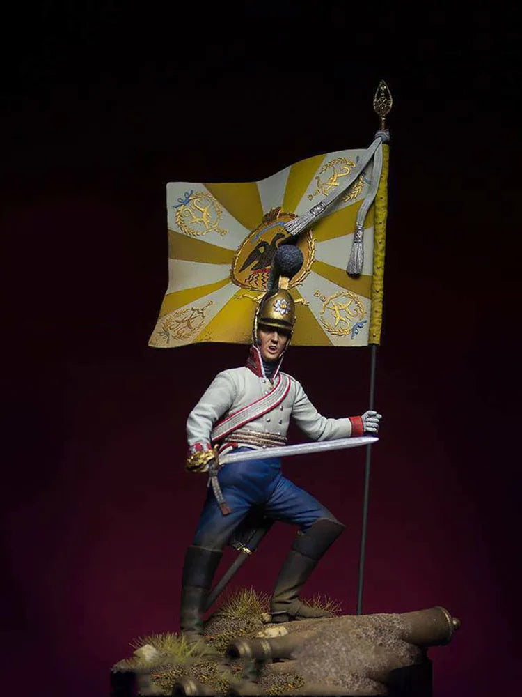 75mm Napoleonic Napoleonic, Resin Model Figure Kit, Unassembled and Unpainted