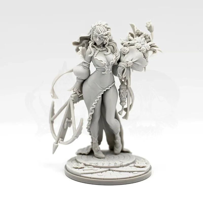 38mm Winged Goddess Warrior, Resin Model Figure Kit, Fantasy Theme, Unassembled and Unpainted